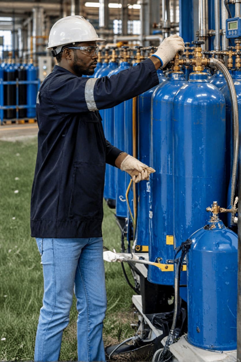 Cylinder Hydrostatic Testing & Re-qualification Rig